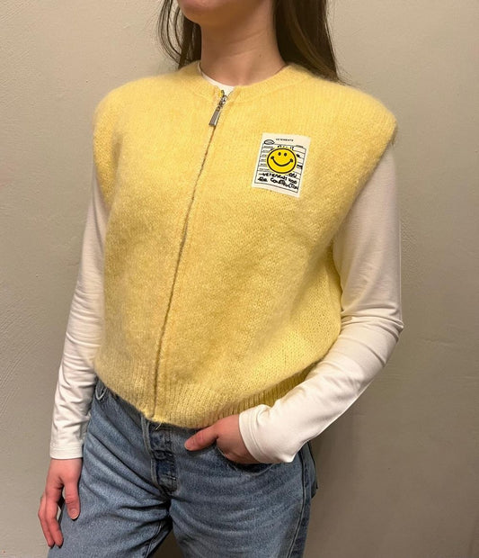 Strickweste Patch Smiley (GG Luxe)