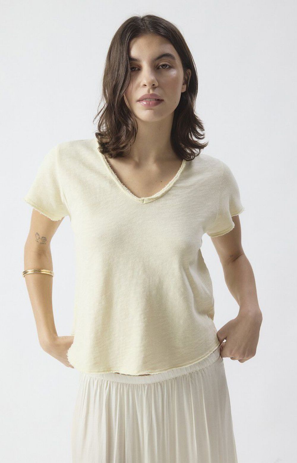 T- Shirt Droit Mc col (American Vintage)