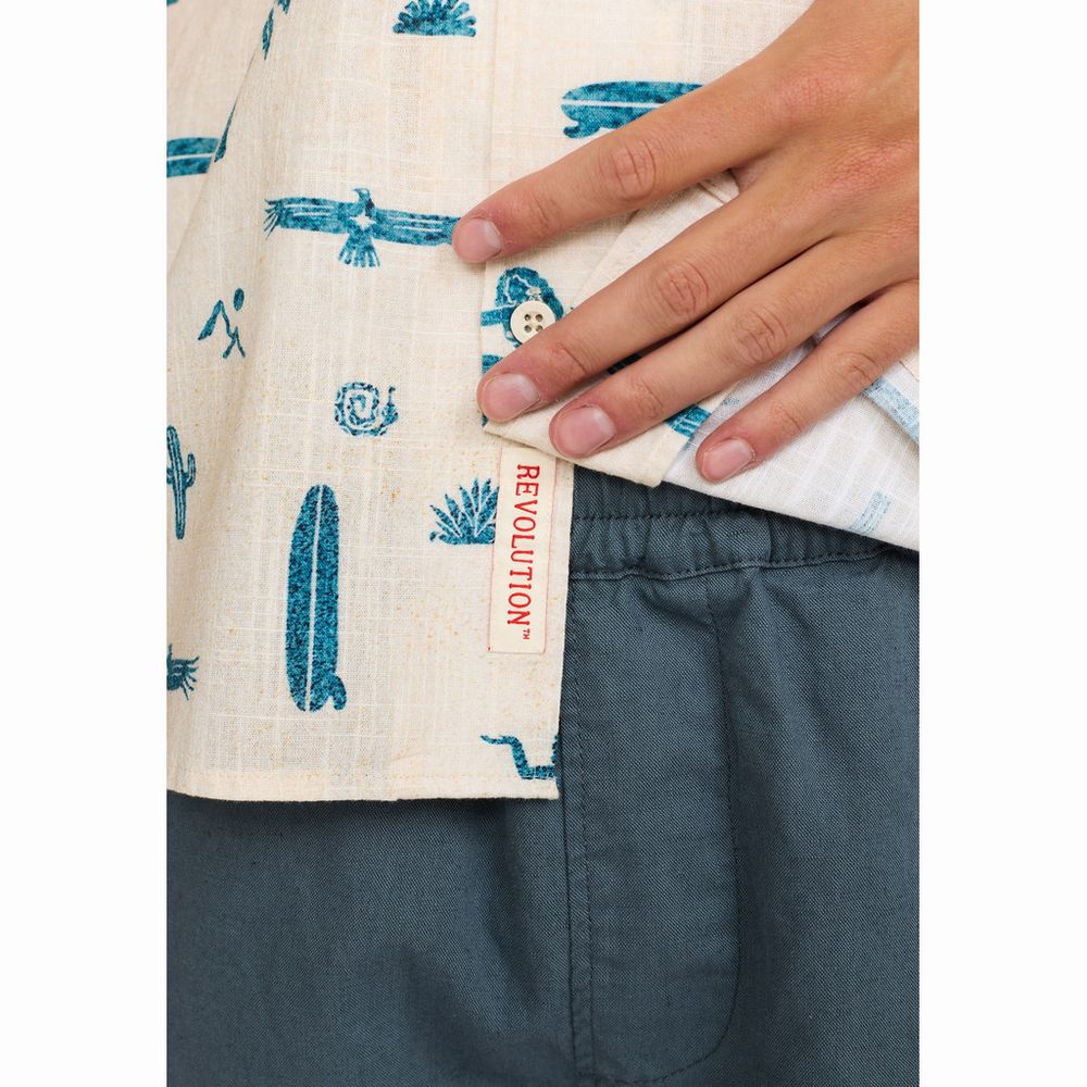 Short-sleeved Cuban Shirt (Revolution)